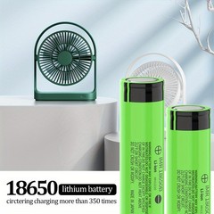 1~16 Pack 3.7V Rechargeable Button top Batteries (3500mAh) 18650 Battery