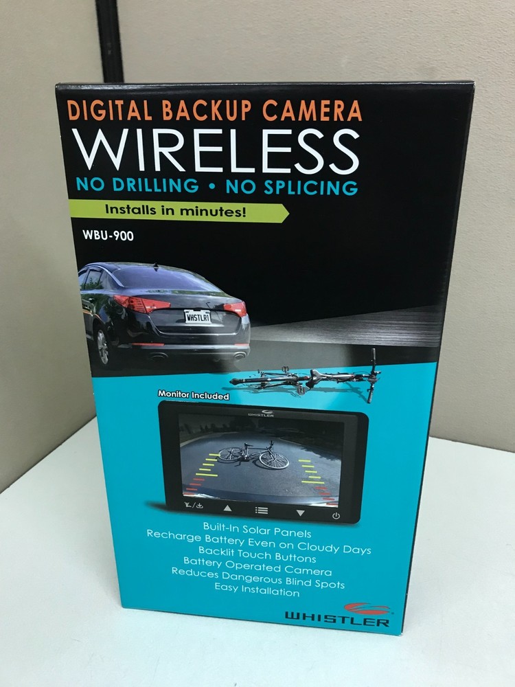 NEW Whistler WBU-900 Digital Wireless Backup Camera with Monitor