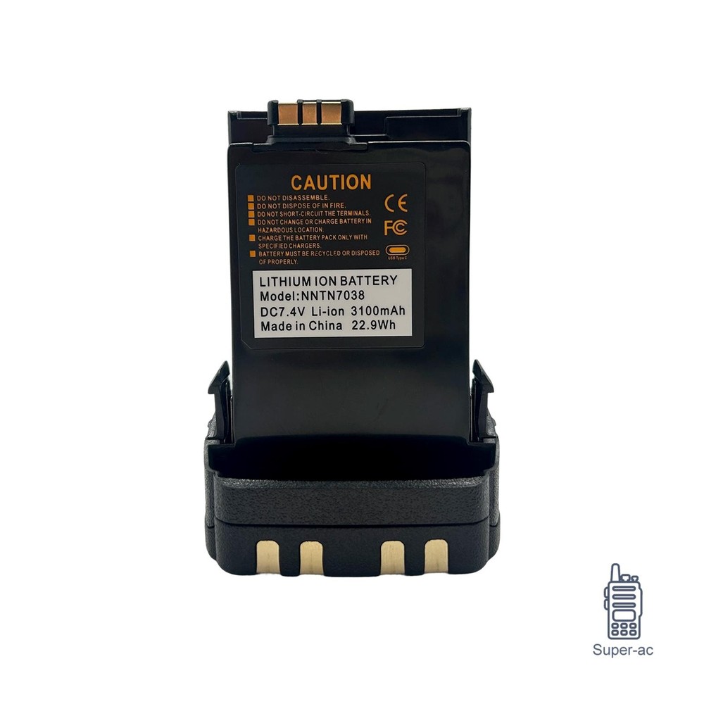 NNTN7038 3100mAh USB-C Li-ion Battery For APX6000 APX7000 APX8000 Radios