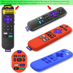 [2 Pack] Silicone Protective Case Compatible with Roku Voice Remote, Anti-Slip