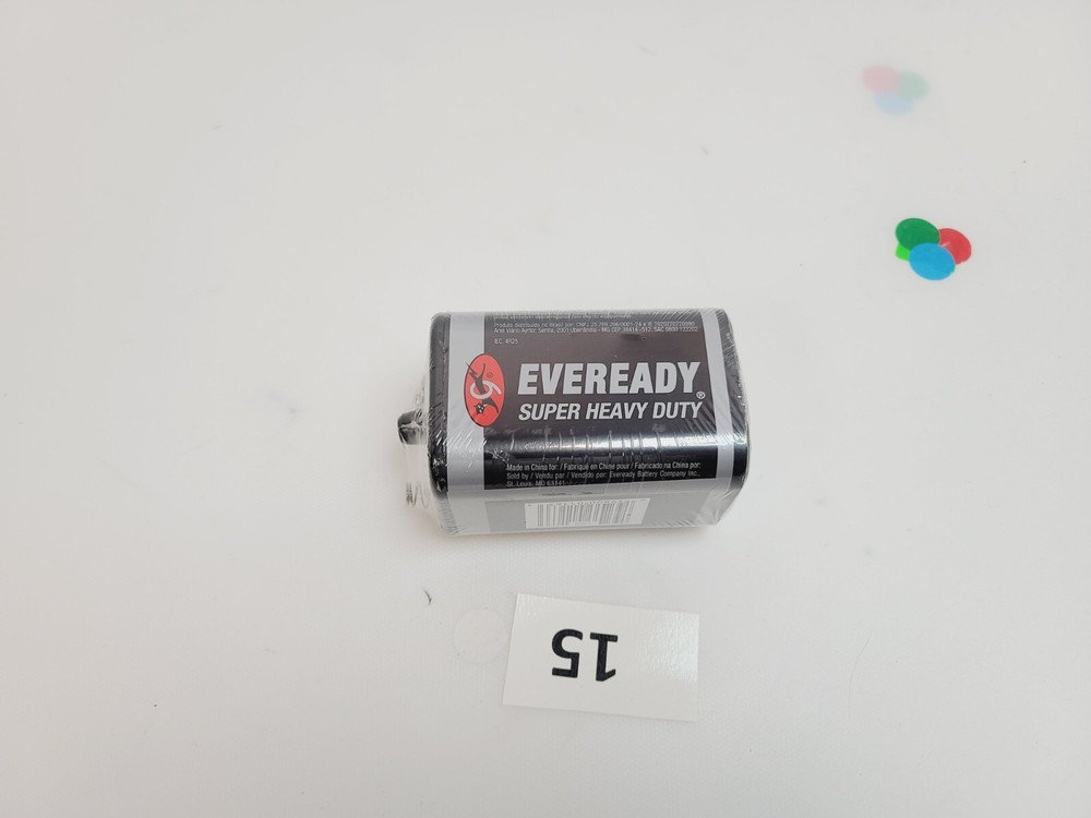 Eveready 6V Battery Super Heavy Duty 6 Volt Battery 1 Count
