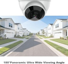 8MP PoE IP Fisheye 180° Panoramic Ultra Wide Viewing Camera Metal Housing