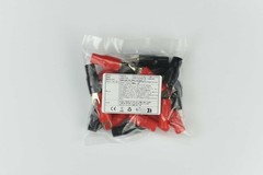 Conext Link 20pcs Barrier Spade Fork Terminal Connector 4 GA AWG Gauge Crimp Red