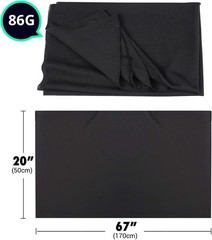 67×20 Inches Black Mesh Speaker Grill Cloth – Durable & Acoustically Transparent