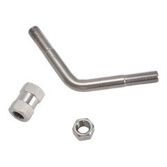 For Kenworth T680 Truck Universal CB Radio Antenna Bracket Stainless Steel Pair