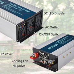 Pure Sine Wave Inverter 24V Power Converter 1500w 2000w 2500w 3000w 3500w 4000W