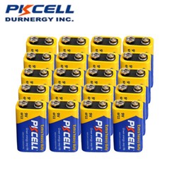 24pcs 6F22 9 V Block Batteries Extra Heavy Duty LR22 EN22 6AM6 1604A Zinc-Carbon