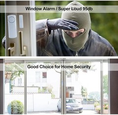 Door Window Alarm, 90DB Door Alarms for Kids Safety, Wireless Sensor Door Win…