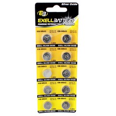 10pk SR43 Silver Oxide 1.55V Watch Battery Compatible With L1142 GP186 BATTERY
