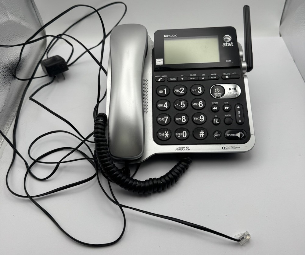 AT&T Corded Phone Answering Machine Caller ID System Large CL84102- See Details