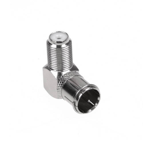 ANGLED QUICK PUSH ON TV / CABLE ADAPTER Antenna F TYPE CONNECT COAX COAXIAL