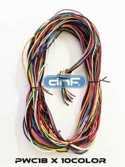 18 GAUGE WIRE 10 COLORS 25 FT EA PRIMARY AWG STRANDED COPPER REMOTE POWER CABLE