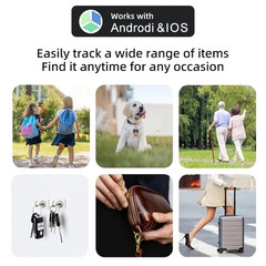 Bluetooth GPS Tracker Tag Anti Lost Key Car Pet Child Finder iOS Android