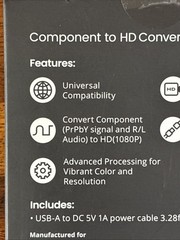 GameStop component to HD Converter 1080P Geeknet Brand New Plug And Play