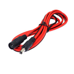 16AWG DC Power Plug 5.5 X 2.1Mm Female to Male CCTV Adapter Connector Cable 12V