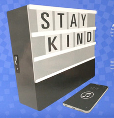POLAROID Wireless Bluetooth Speaker LED Color-Changing Marquee Sign Light Box!