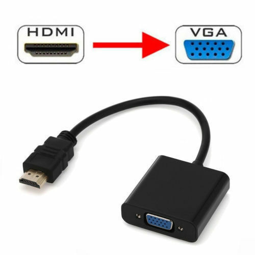 HDMI Male to VGA Female Video Cable Cord Converter Adapter For PC Monitor USA