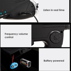 Parabolic Sonic Listening Device Microphone Amplifier Spy Bionic Ear Sound 100m