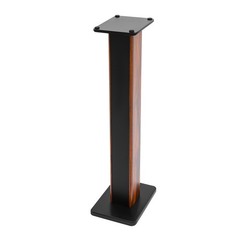 35.4in Rosewood Wood Grain Speaker Stands Pair Sand-Fillable Column 90cm