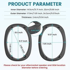 Durable ABS 6×9 Speaker Spacer Adapter – Enhances Sound Performance Efficiently