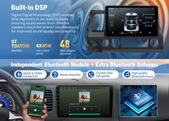 10.1″ Touch Screen Carplay Android 14 For 06-11 Honda Civic Car Stereo Radio GPS