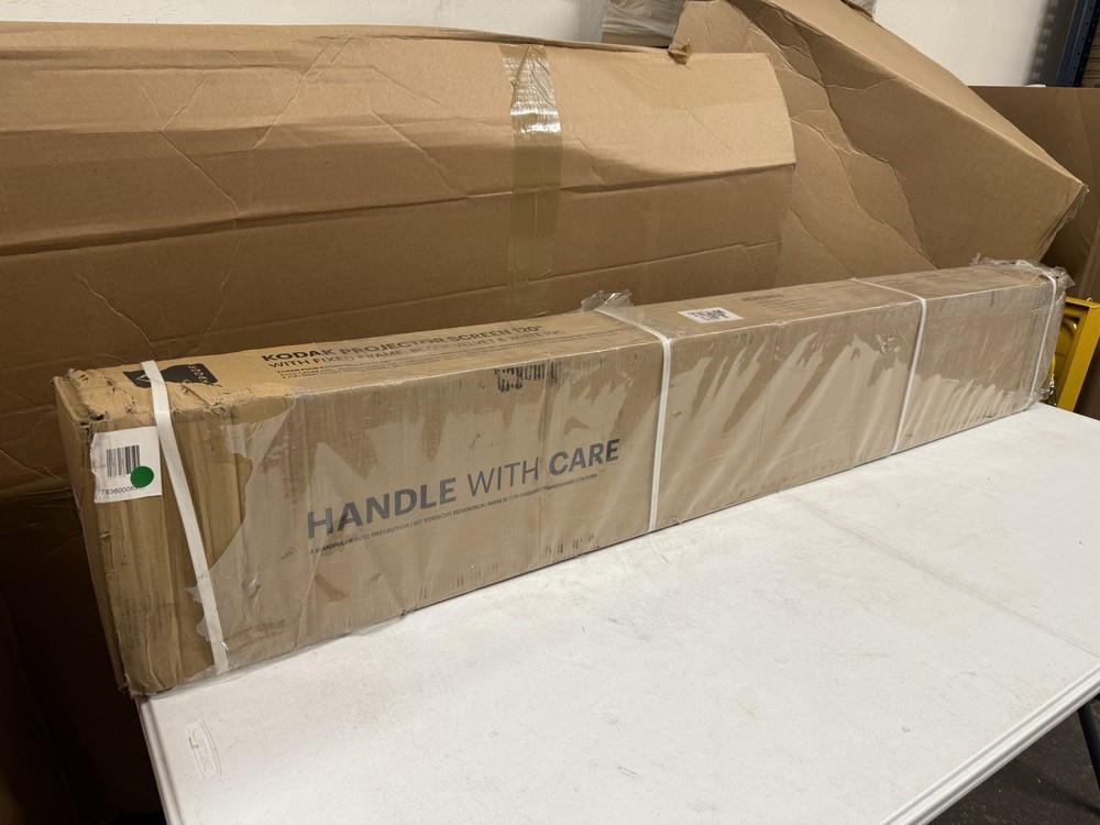 Kodak 120″ Fixed Frame Projector Screen, Wall Mounted Projection Screen – READ