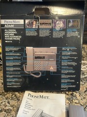 Vintage PHONEMATE DIGITAL ANSWERING MACHINE Adam ADVANCED Phone Tapeless VIDEO