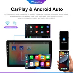 10″ 2Din Android13 Car Stereo Radio GPS Video Player 4+64GB Carplay Touch Screen
