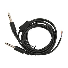 Aviation Headset Replacement Cable 6.6ft Dual GA Plug For David Clark/AVCOMM