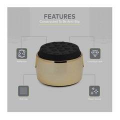 Knox Gear Subwoofer Isolation Feet (4-pack, Black/Gold)