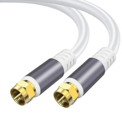 Tiierzon RG6 Coaxial Cable 10FT，Low Loss High Speed Coax Cable Cord Extender