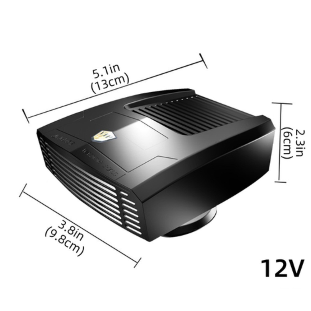 1200W Heater Portable Heating & Fan Defroster Demister for Car Truck DC 12V/24V