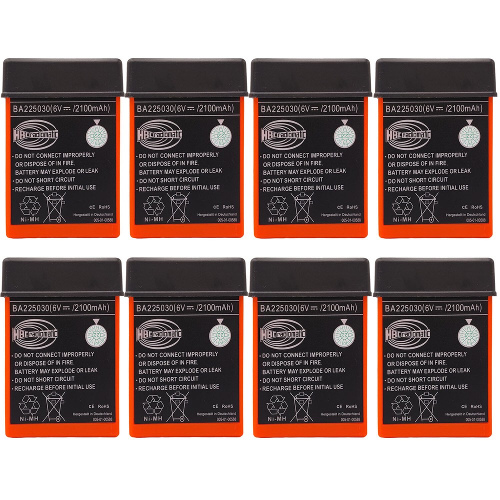 8 x 2100mAh BA225030 6V Ni-Mh Battery For HBC Pump Truck Remote Control Battery