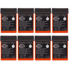 8 x 2100mAh BA225030 6V Ni-Mh Battery For HBC Pump Truck Remote Control Battery