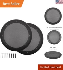 Durable 8″ Speaker Grill Covers – Stylish ABS & Metal for Car Audio Systems