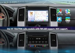 Car Stereo Head Unit Apple CarPlay GPS 7″ QLED 6+64 Android Double DIN Fast Boot