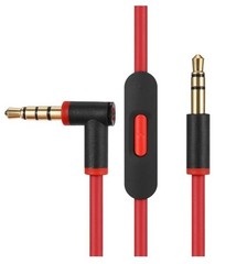 Beats by Dr. Dre (3.5mm AUX) RemoteTalk Cable for Apple Devices – Red