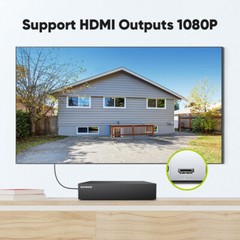 SANNCE 5IN1 8CH DVR 1080P Security Camera System CCTV Outdoor Night Vision AI