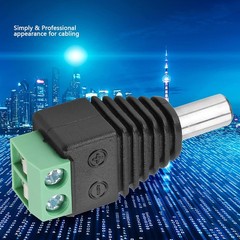 100Pairs Male Female 2.1×5.5mm DC Power Plug Jack Adapter Connector for CCTV Lot