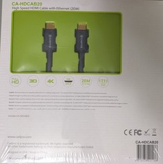 Cadyce 65ft / 20M 4K HDMI Cable with Ethernet HIGH SPEED 24K Gold Plated