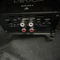 VEVOR Car Audio Amplifier Car Amplifier 4-Channel Class D Max. 4x110W at 4 Ohms