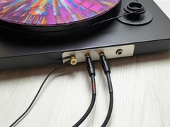Turntable Cable Set | Mogami Cable, Gold RCA, Spade Ground Wire, Braided Sleeve