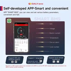Daly Smart BMS 8S 24V 200A LiFePo4 Battery BMS w/Balance +Bluetooth Module US