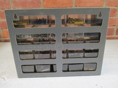 Lot of Small Vintage Electrical Connectors In Organizer Cabinet