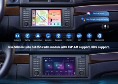 Eonon Android 13 Head Unit Car GPS Sat Nav Radio Apple CarPlay Audio for BMW E39