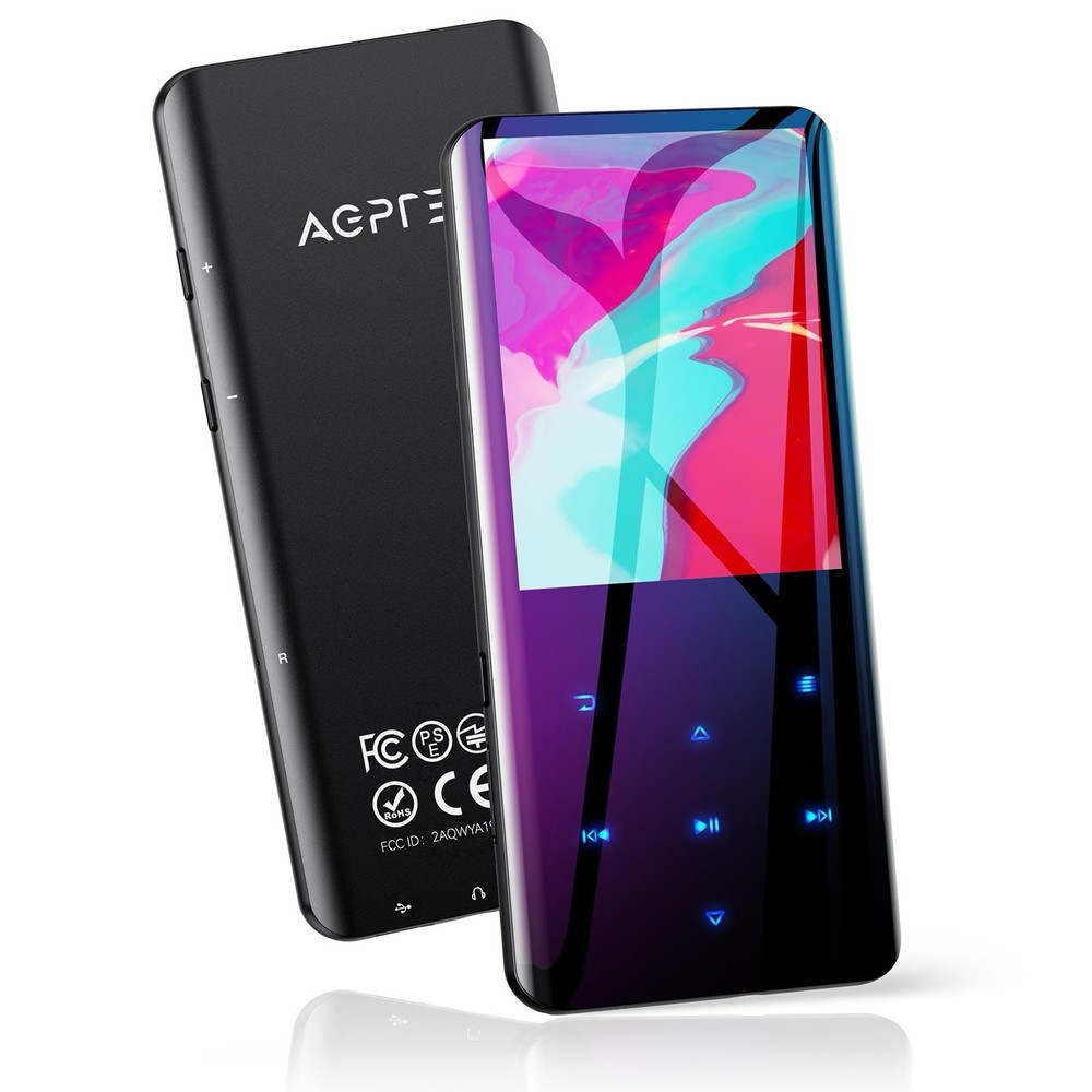 Agptek A19X/A19PL/A19N/A17X/A19S Black MP3 Player Bluetooth , FM Radio, Recorder
