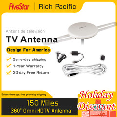 Omni-Directional 360° HDTV Antenna 4K 1080P 150 Mile Indoor/Outdoor/RV/Attic
