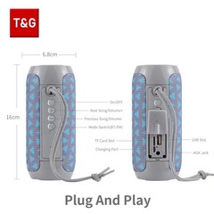 Bluetooth Wireless Portable Speaker Waterproof Stereo Bass USB TF FM Radio Loud