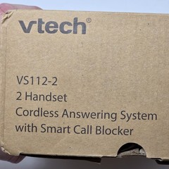 VTECH VS112-2 DECT 6.0 Bluetooth 2 Handset Cordless Phone & Answering Machine