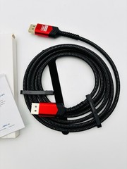 JSAUX 8K HDMI 2.1 Cable 6.6ft Braided 48Gbps UHD HDR 1-PACK Open Box